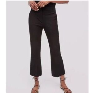 J. Crew Hayden Kickout Crop Pant Dress Pant Black Size 12 Bi-Stretch AJ420
